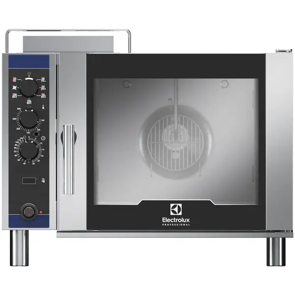 Heteluchtoven | CROSSWISE | 6 Niveaus (1/1 GN) | Gas | 30°C/300°C | 8.5kW/0.35kW (230V) | Bevochtiging (Handmatig) | 860x767x701(h)mm