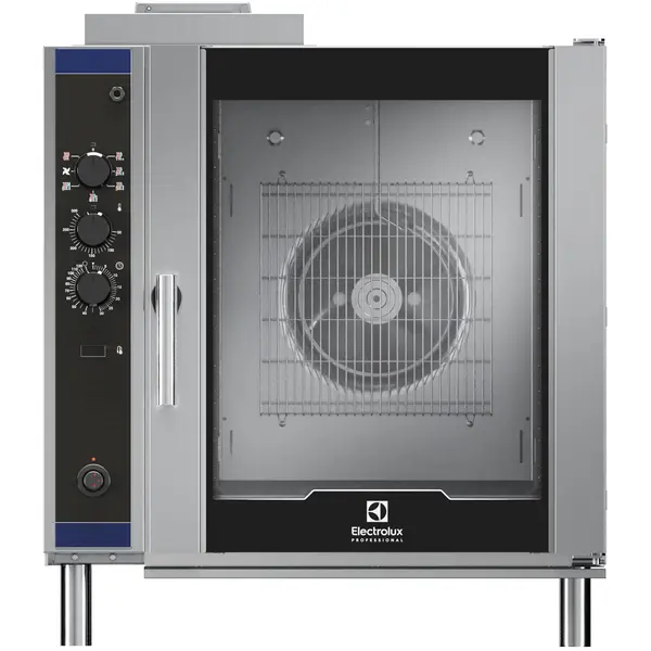 Heteluchtoven | CROSSWISE | 10 Niveaus (2/1 GN) | Gas | 30°C/300°C | 25kW/0.5kW (230V) | Bevochtiging (Handmatig) | 890x1215x970(h)mm