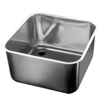 CombiSteel Spoelbak | RVS | In-/Onderbouw | Incl. Standpijp | 503x503x300(h)mm