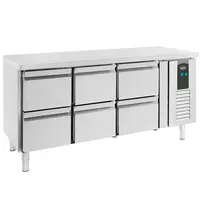 CombiSteel Koelwerkbank | STANDARD LINE | 417L | 6 Laden (1/1 GN) | +2°C/+8°C | Geforceerd | 1795x700x850(h)mm