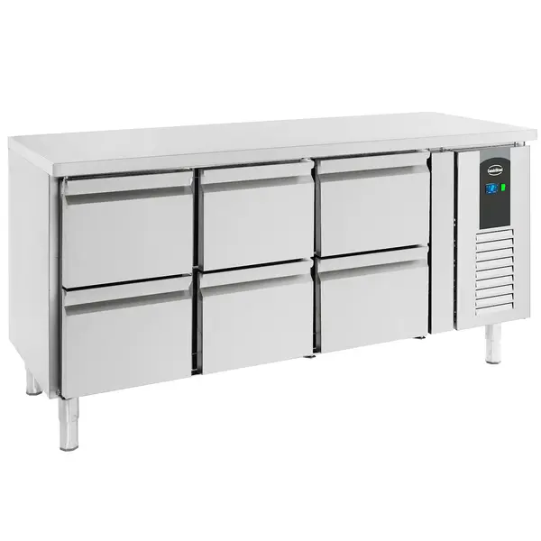 Koelwerkbank | STANDARD LINE | 417L | 6 Laden (1/1 GN) | +2°C/+8°C | Geforceerd | 1795x700x850(h)mm