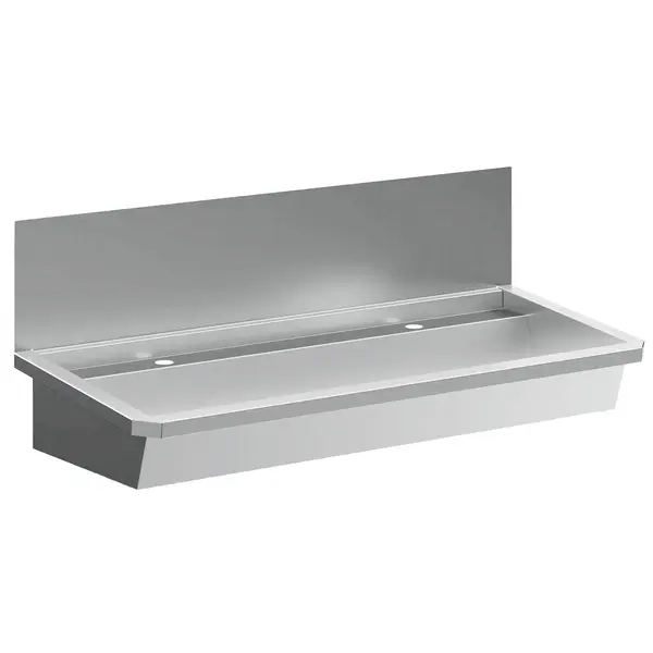 Wasbak | Incl. Afvoerplug + Spatscherm | RVS | 1200x468x438(h)mm