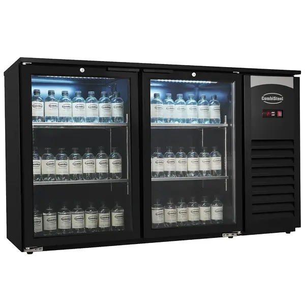 Barkoelkast | 305L | Zwart | +2°C/+10°C | Geforceerd | Draaideuren | 1434x520x860(h)mm