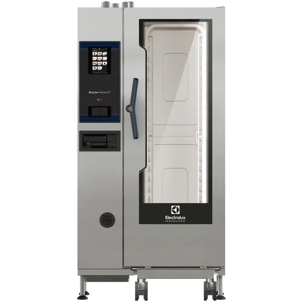 Combisteamer | SkyLine PremiumS | Gas | 20 Niveaus (1/1 GN) | 25°C/300°C | 54kW/1.8kW (230V) | Zelfreiniging | Touchscreen | 911x864x1794(h)mm