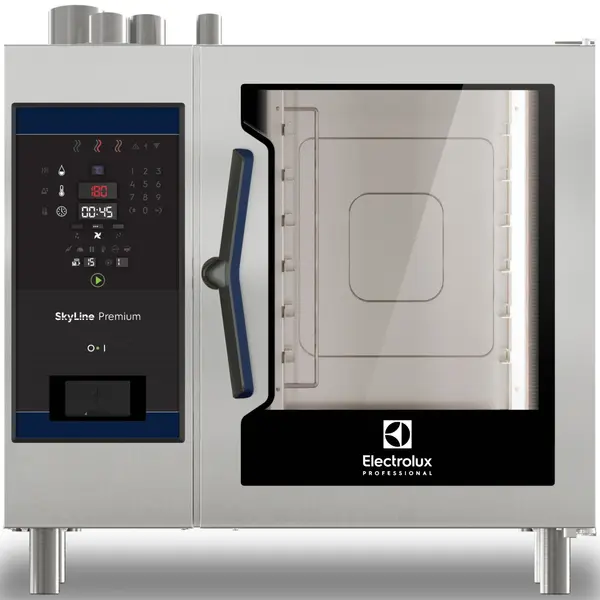 Combisteamer | SkyLine Premium | Gas | 6 Niveaus (1/1 GN) | 25°C/300°C | 19kW/1.1kW (230V) | Zelfreiniging | 867x775x808(h)mm