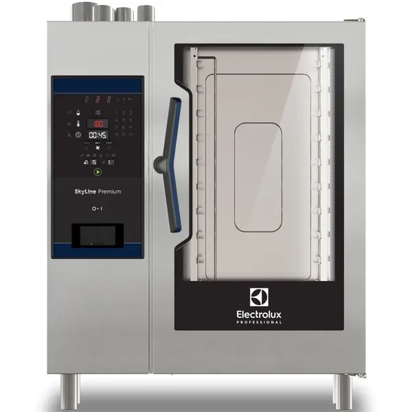 Combisteamer | SkyLine Premium | Gas | 10 Niveaus (1/1 GN) | 25°C/300°C | 31kW/1.1kW (230V) | Zelfreiniging | 867x775x1058(h)mm