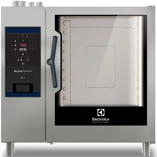 Combisteamer | SkyLine Premium | Gas | 10 Niveaus (2/1 GN) | 25°C/300°C | 47kW/1.5kW (230V) | Zelfreiniging | 1090x971x1058(h)mm