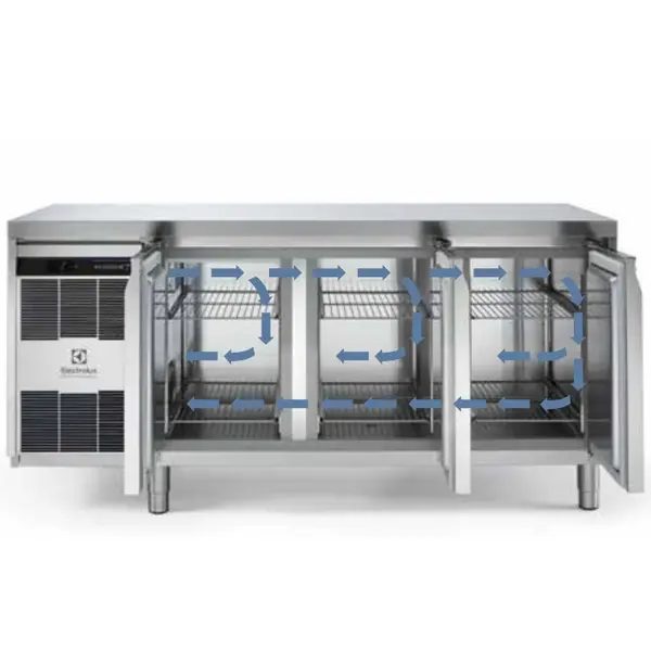 Vrieswerkbank  | ecostore HP Premium | 290L | 2 Deuren (1/1 GN) | -15°C/-22°C | Geforceerd | 1345x700x900(h)mm