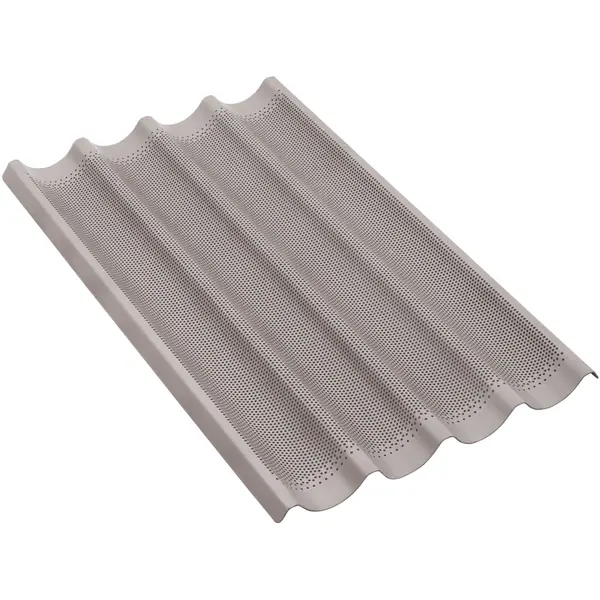Stokbroodrooster | Aluminium (Antiaanbaklaag) | Geperforeerd | 4 Stokbroden | 1/1 GN | 530x325x23(h)mm