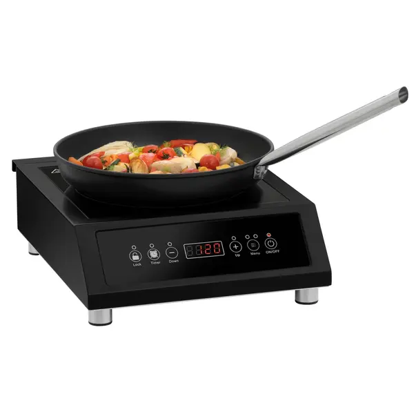 Inductiekookplaat | 1 Kookpunt (Ø240) | 60°C/240°C | 3.5kW (230V) | Timer | 340x440x130(h)mm