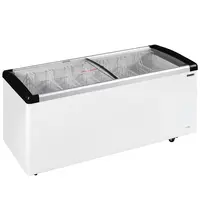 Tefcold Vrieskist | IDB | 525L | Wit/Grijs | -10°C/-30°C | Statisch | Schuifdeksels | Wielen (Geremd) | 1655x695x780(h)mm 