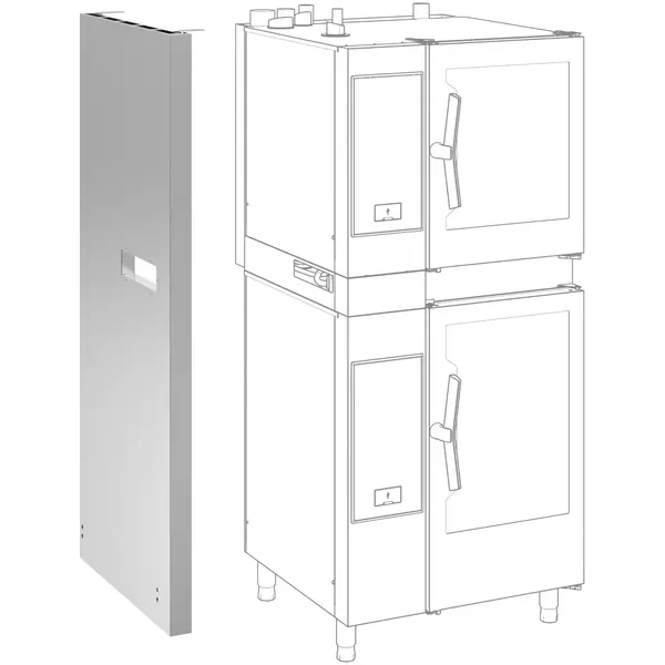 Warmtescherm | Electrolux SkyLine Combisteamers | Gestapeld 6 + 10 Niveaus (2/1 GN)
