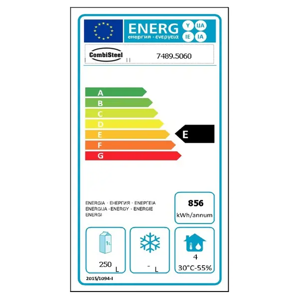Koelkast | PRO LINE | 400L | RVS | +2°C/+8°C | Geforceerd | 600x600x1950(h)mm