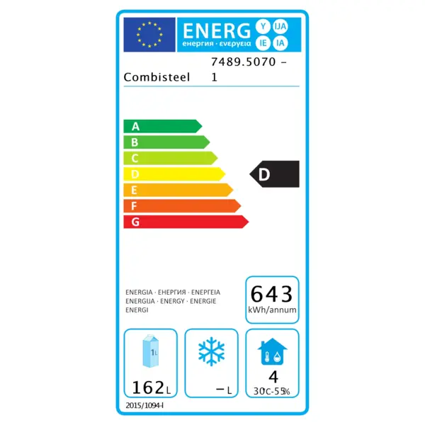 Viskoelkast | PRO LINE | 400L | RVS | -5°C/0°C | Statisch | Incl. 5 Visbakken | 600x600x1880(h)mm