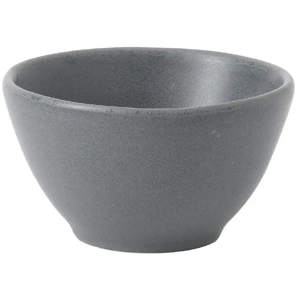 Dipschaaltjes | NOURISH | Porselein | Grijs | 11cl | 12 Stuks | Ø85mm