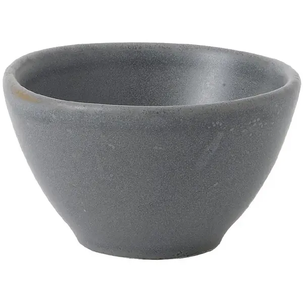 Dipschaaltjes | NOURISH | Porselein | Grijs | 6cl | 12 Stuks | Ø70mm