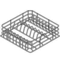 Electrolux Vaatwaskorf | Borden (Ø190/240mm) | 395x395x100(h)mm