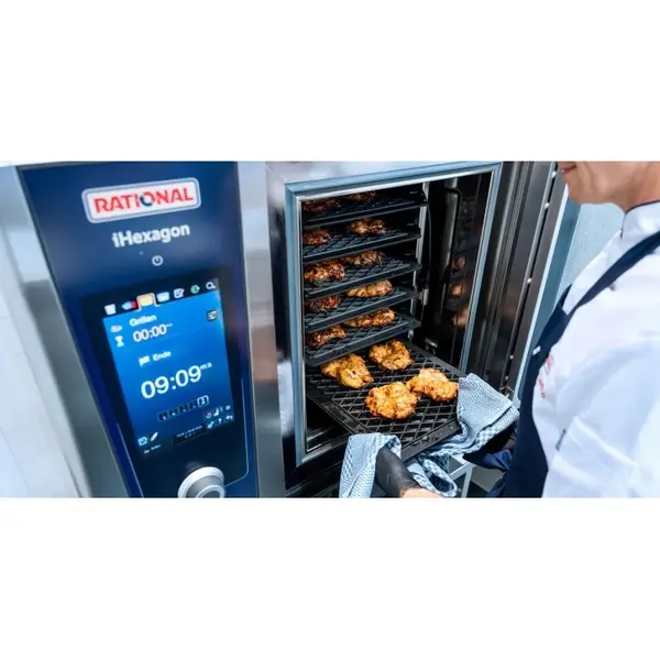 High Speed Combisteamer | iHexagon | Elektrisch | 6 Niveaus (1/1 GN) | 30°C/300°C | 20.1kW (400V) | Zelfreiniging | Touchscreen | 966x998x899(h)mm