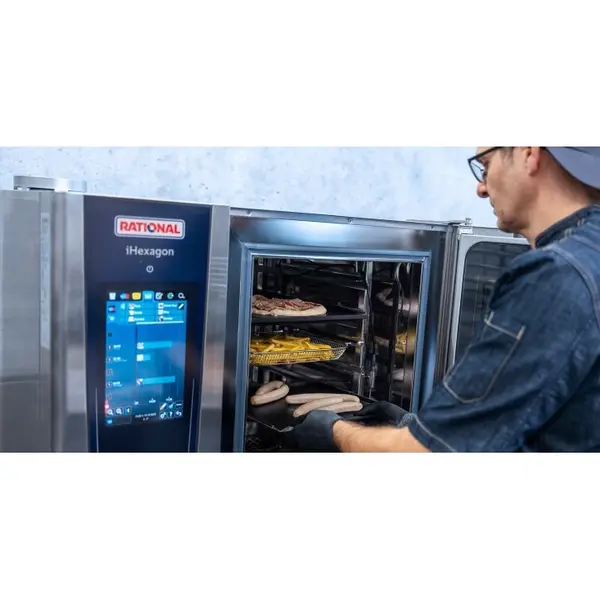 High Speed Combisteamer | iHexagon | Elektrisch | 6 Niveaus (1/1 GN) | 30°C/300°C | 20.1kW (400V) | Zelfreiniging | Touchscreen | 966x998x899(h)mm