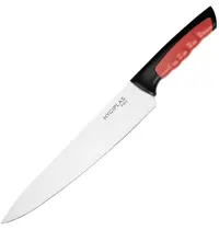Hygiplas Koksmes | PRO | RVS | Rood (Rauw Vlees) | HACCP | Lengte 381mm 
