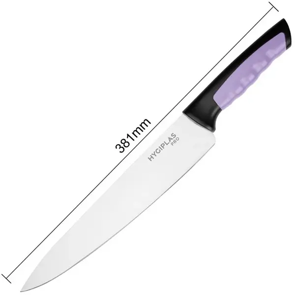 Koksmes | PRO | RVS | Paars (Allergenen) | HACCP | Lengte 381mm