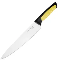 Hygiplas Koksmes | PRO | RVS | Geel (Gevogelte) | HACCP | Lengte 381mm 