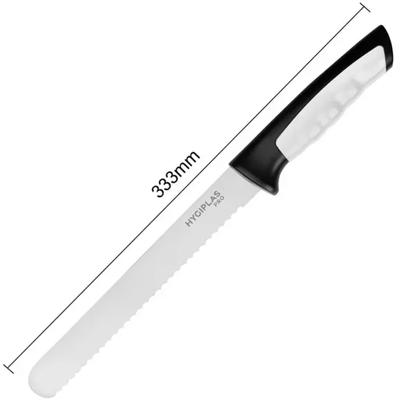 Broodmes | PRO | RVS | Wit (Kaas & Brood) | HACCP | Lengte 333mm