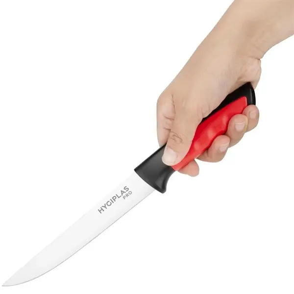 Uitbeenmes | PRO | RVS | Rood (Rauw Vlees) | HACCP | Lengte 269mm