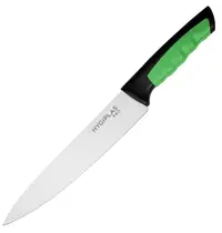Hygiplas Koksmes | PRO | RVS | Groen (Groente & Fruit) | HACCP | Lengte 342mm 