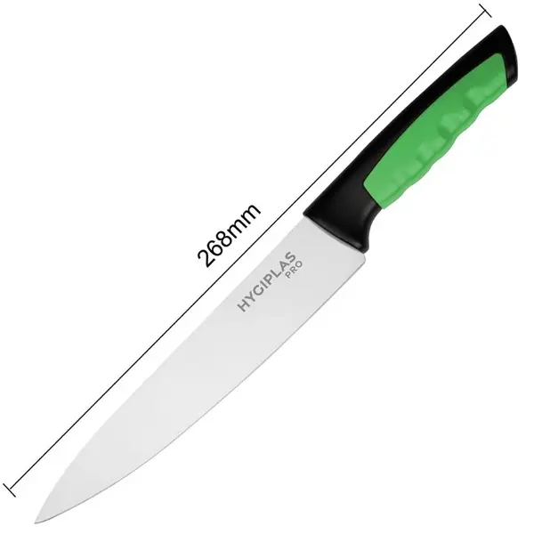 Koksmes | PRO | RVS | Groen (Groente & Fruit) | HACCP | Lengte 342mm