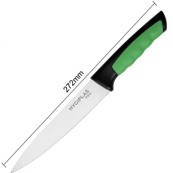 Koksmes | PRO | RVS | Groen (Groente & Fruit) | HACCP | Lengte 272mm