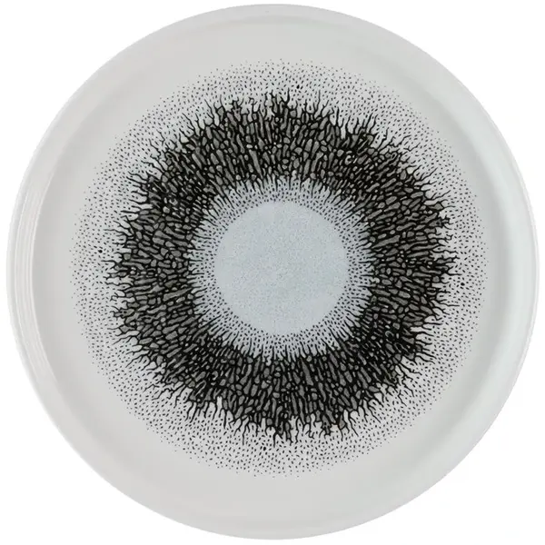 Borden | STUDIO PRINTS FUSION | Keramiek | Zwart | 6 Stuks | Ø210x20(h)mm