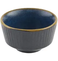 Churchill Sauspotjes | NOURISH | Keramiek | Blauw | 6cl | 12 Stuks | Ø69x40(h)mm 