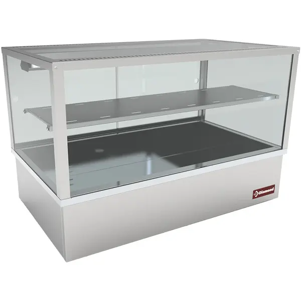 Warmhoudvitrine | RVS | 3x 1/1 GN | 0°C/90°C | Statisch | Bain-Marie | 2 Niveaus | 3.5kW (230V) | 1030x650x675(h)mm