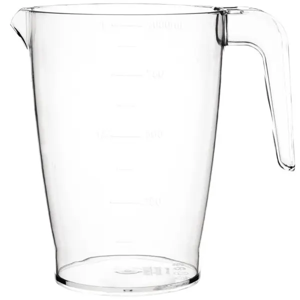 Schenkkan | KRISTALLON | Kunststof | Transparant | 1L | Stapelbaar | 108(h)mm