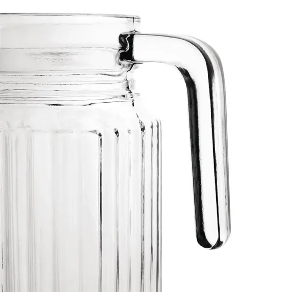 Schenkkannen | Glas | Transparant | 1L | Deksel | 6 Stuks | Ø76x243(h)mm