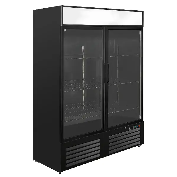 Vrieskast | 1200L | Zwart | -18°C/-20°C | Geforceerd | Draaideuren | Wielen | 1370x720x2095(h)mm