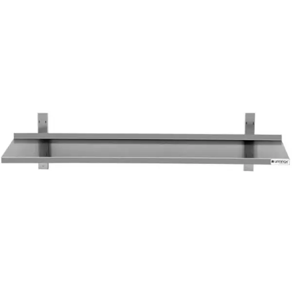 Wandschap | RVS | 1 Niveau | Diepte 300 | Hoogte 360 | Breedte 800-2000 | Incl. Wandbevestiging