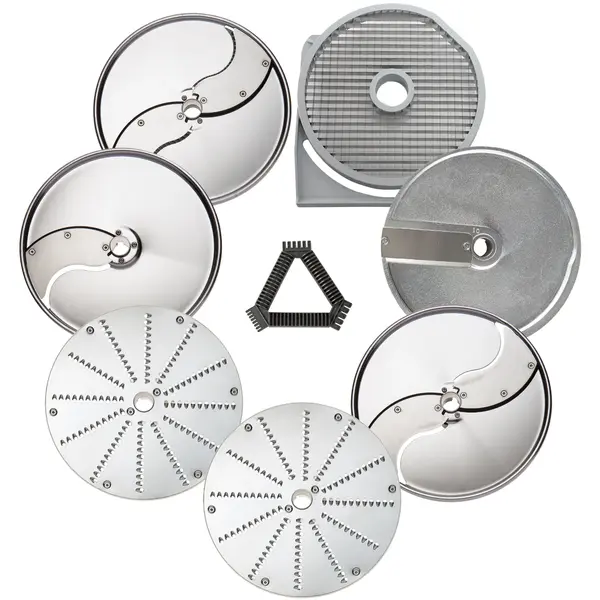 Messenset | Electrolux Groentesnijders 550kg/u & 2100kg/u | Incl. Blokjesmesreiniger | 7 Messen