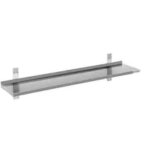 UNNINOX Wandschap | RVS | 1 Niveau | Diepte 400 | Hoogte 360 | Breedte 800-2000 | Incl. Wandbevestiging