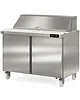 Coreco Saladette | 394L | 2 Deuren | Boven 12x 1/6 GN | 0°C/+8°C | Geforceerd | Klapdeksel | Temperatuuralarm | Wielen (Geremd) | 1228x805x926(h)mm 