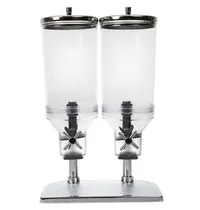 APS Ontbijtgranendispenser | RVS/Kunststof | 2x 4.5L | 350x225x440(h)mm