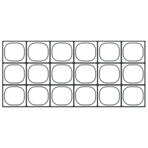 Saladette | 394L | 2 Deuren | Boven 18x 1/6 GN | 0°C/+8°C | Geforceerd | Klapdeksel + Snijblad | Temperatuuralarm | Wielen (Geremd) | 1228x805x926(h)mm