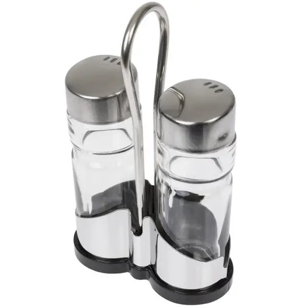 Menage | RVS/Glas | 2-delig | 80x40x130(h)mm