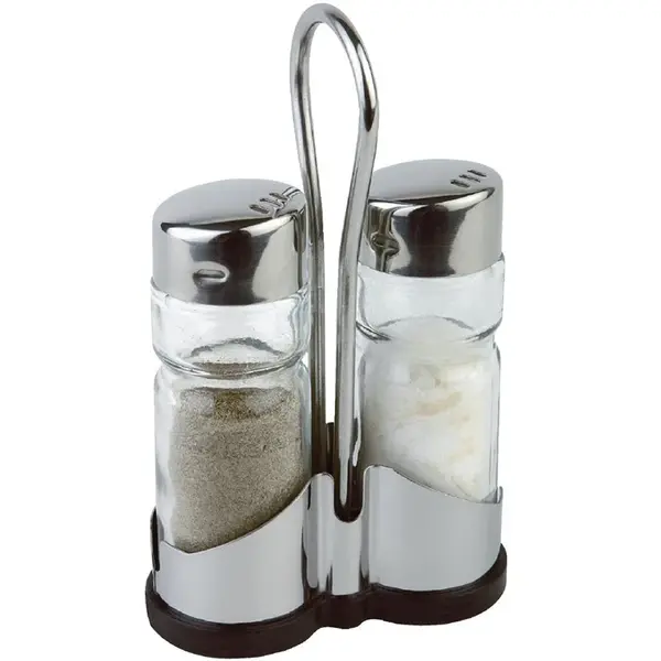Menage | RVS/Glas | 2-delig | 80x40x130(h)mm