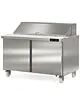 Coreco Saladette | 500L | 2 Deuren | Boven 24x 1/6 GN | 0°C/+8°C | Geforceerd | Klapdeksel + Snijblad | Temperatuuralarm | Wielen (Geremd) | 1532x805x926(h)mm 