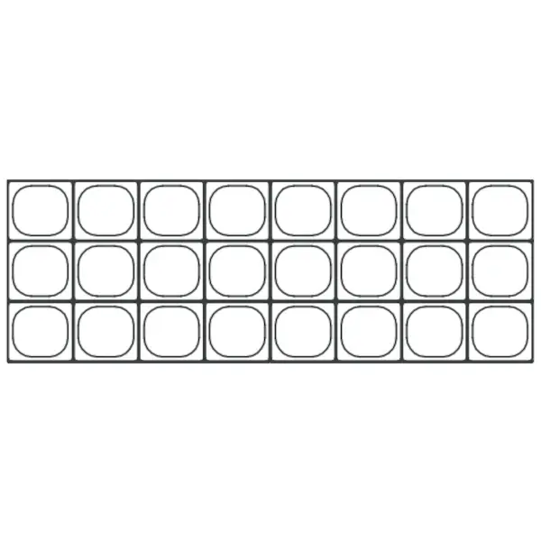Saladette | 500L | 2 Deuren | Boven 24x 1/6 GN | 0°C/+8°C | Geforceerd | Klapdeksel + Snijblad | Temperatuuralarm | Wielen (Geremd) | 1532x805x926(h)mm