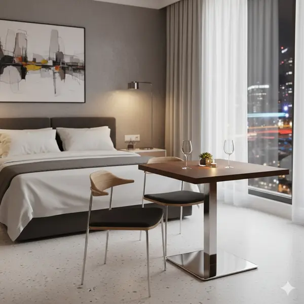 Tafelonderstel | FORMA | RVS | Glanzend | 450x450x725(h)mm