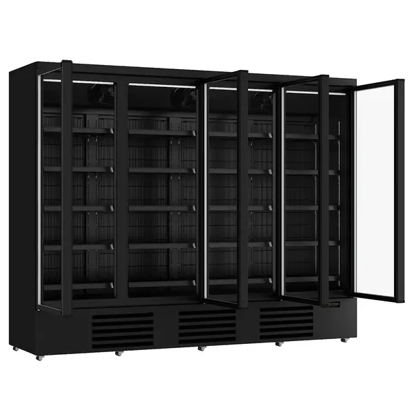 Koelkast | JDE | 2025L | Zwart | 0°C/+10°C | Geforceerd | Draaideuren | Wielen (Geremd) | 2508x710x2003(h)mm