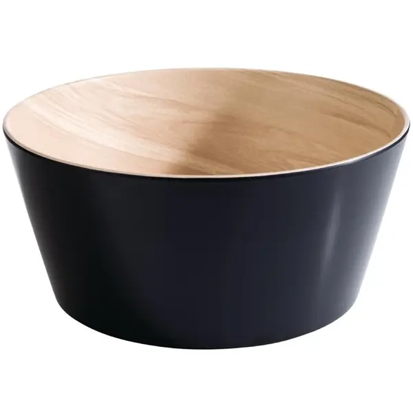 Kom | FRIDA | Melamine | Zwart | 45cl | Per Stuk | Ø150x55(h)mm